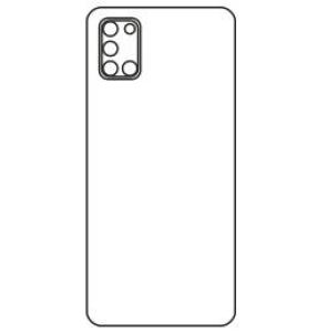 Бронеплёнка на заднюю крышку Samsung Galaxy A31 полиуретановая глянцевая стандарт