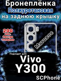 Бронеплёнка на заднюю крышку смартфона для Vivo Y300 матовая полиуретановая SCPhone