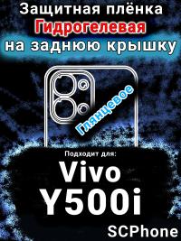 Защитная плёнка на заднюю крышку смартфона для Vivo Y500i глянцевая гидрогелевая SCPhone