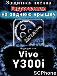 Защитная плёнка на заднюю крышку смартфона для Vivo Y300i матовая гидрогелевая SCPhone