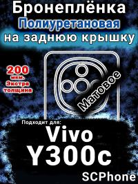 Бронеплёнка на заднюю крышку смартфона для Vivo Y300c матовая полиуретановая SCPhone