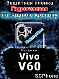 Защитная плёнка на заднюю крышку смартфона для Vivo V60 глянцевая гидрогелевая SCPhone