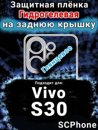 Защитная плёнка на заднюю крышку смартфона для Vivo S30 глянцевая гидрогелевая SCPhone