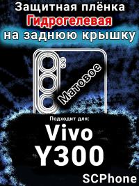 Защитная плёнка на заднюю крышку смартфона для Vivo Y300 матовая гидрогелевая SCPhone