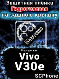 Защитная плёнка на заднюю крышку смартфона для Vivo V30e матовая гидрогелевая SCPhone