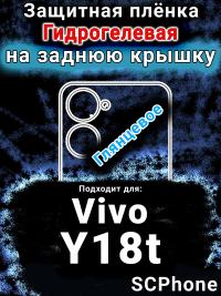 Защитная плёнка на заднюю крышку смартфона для Vivo Y18t глянцевая гидрогелевая SCPhone