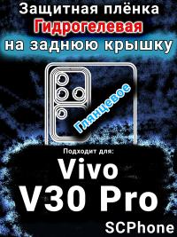 Защитная плёнка на заднюю крышку смартфона для Vivo V30 Pro глянцевая гидрогелевая SCPhone