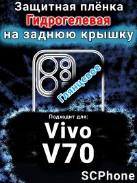 Защитная плёнка на заднюю крышку смартфона для Vivo V70 глянцевая гидрогелевая SCPhone