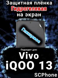 Защитная плёнка на экран смартфона для Vivo iQOO 13 глянцевая гидрогелевая SCPhone