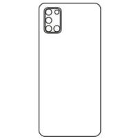 Бронеплёнка на заднюю крышку Samsung Galaxy A31 полиуретановая глянцевая стандарт