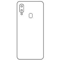 Бронеплёнка на заднюю крышку Samsung Galaxy A30 полиуретановая глянцевая стандарт