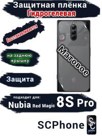 Защитная плёнка на заднюю крышку Nubia Red Magic 8S Pro матовая гидрогелевая