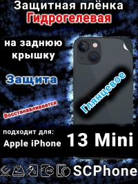 Защитная плёнка на заднюю крышку Apple iPhone 13 Mini глянцевая гидрогелевая стандарт