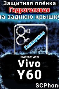 Защитная плёнка на заднюю крышку смартфона для Vivo Y60 глянцевая гидрогелевая SCPhone