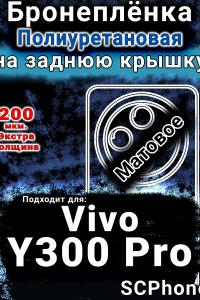 Бронеплёнка на заднюю крышку смартфона для Vivo Y300 Pro матовая полиуретановая SCPhone