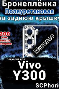Бронеплёнка на заднюю крышку смартфона для Vivo Y300 матовая полиуретановая SCPhone