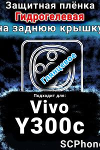 Защитная плёнка на заднюю крышку смартфона для Vivo Y300c глянцевая гидрогелевая SCPhone