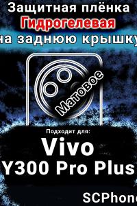 Защитная плёнка на заднюю крышку смартфона для Vivo Y300 Pro Plus матовая гидрогелевая SCPhone