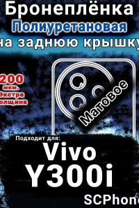 Бронеплёнка на заднюю крышку смартфона для Vivo Y300i матовая полиуретановая SCPhone