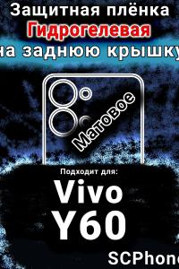 Защитная плёнка на заднюю крышку смартфона для Vivo Y60 матовая гидрогелевая SCPhone