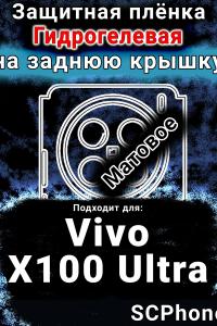Защитная плёнка на заднюю крышку смартфона для Vivo X100 Ultra матовая гидрогелевая SCPhone