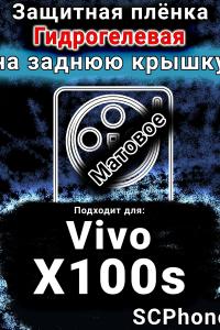 Защитная плёнка на заднюю крышку смартфона для Vivo X100s матовая гидрогелевая SCPhone