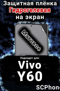 Защитная плёнка на экран смартфона для Vivo Y60 матовая гидрогелевая SCPhone