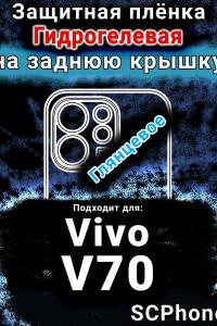 Защитная плёнка на заднюю крышку смартфона для Vivo V70 глянцевая гидрогелевая SCPhone