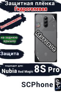 Защитная плёнка на заднюю крышку Nubia Red Magic 8S Pro матовая гидрогелевая