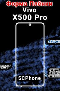 Бронеплёнка на экран vivo X500 Pro матовая полиуретановая